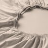 Prześcieradło zwirn-jersey z gumką Estella beige 150x200